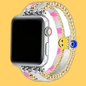 Posh Tech Multi-Color Bestie Beaded Band For An Apple Watch Sizing Universal NEW